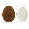 Easter Egg Silicone Mold Half Sphere Shape Cake Chocolate Mold Happy Easter Party Decor Knock Chocolate Bomb Egg DIY Baking Tool