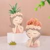 Kreativer Feen-Blumentopf aus Kunstharz für den Schreibtisch, Balkon, Gartenarbeit, Mikro-Landschaftsdekoration, Vase, saftige Blumentöpfe, Grünpflanzen