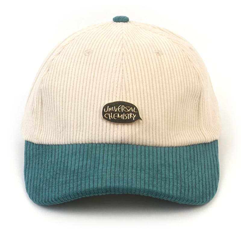 Universal Chemistry Corduroy Navy Beige Campcap Camp Cap