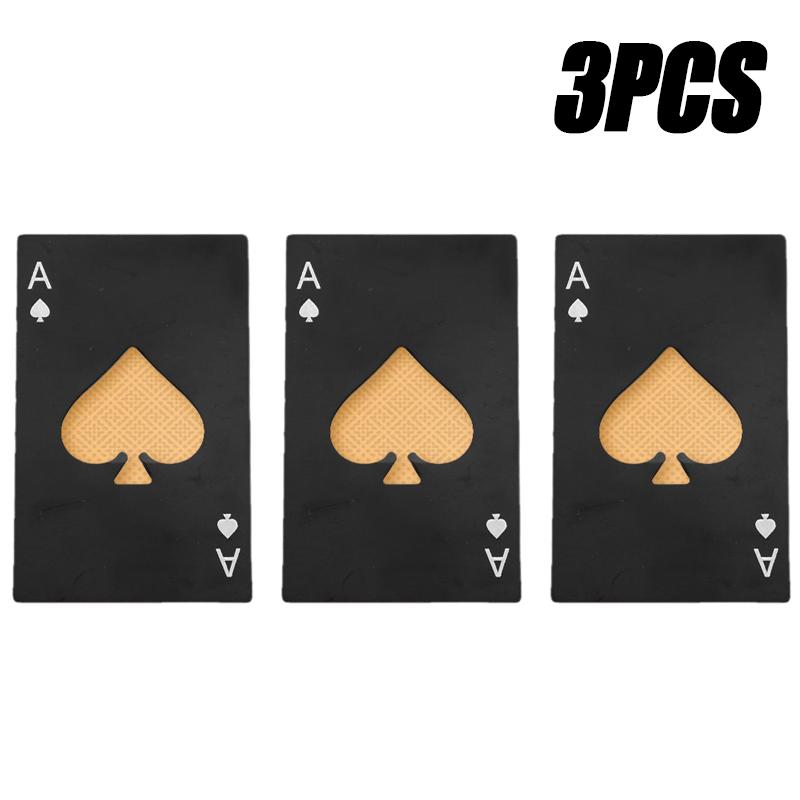 Stainless Steel Poker Bottle Opener Groomsmen and Christmas Party Gift Perfect for Beer Wine Juice Bar and Restaurant Decoration