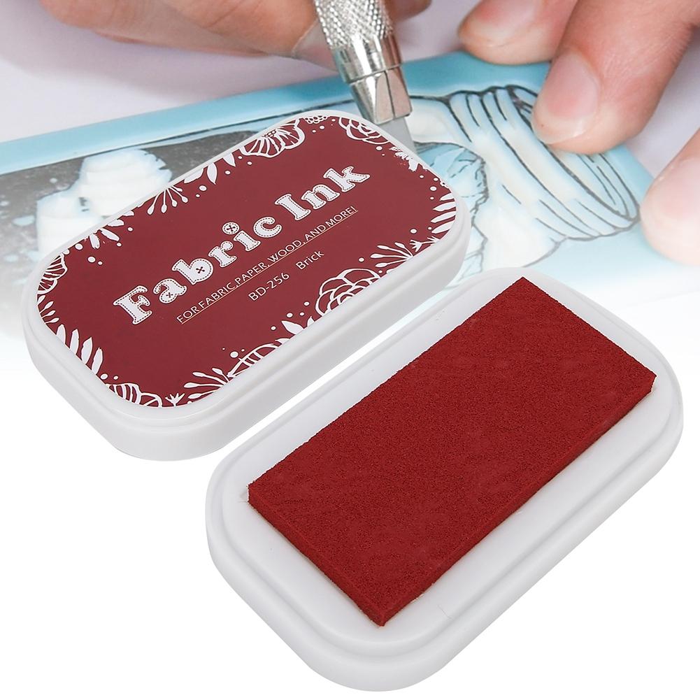 Colorful Multiple Purpose Vintage Sponge Schedule Book Scrapbook Stamp Ink Pad Painting AccessoryBD-256 Brick Red