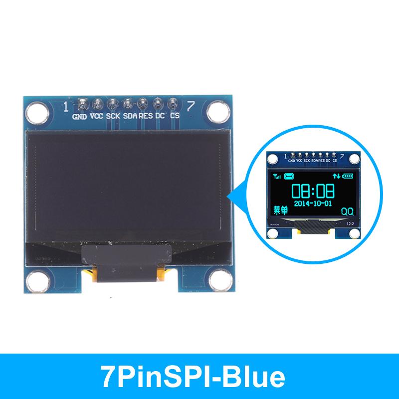 1 Stück 1,3 Zoll OLED-Modul Spi/Iic Kommunikation Weiß/Blau Farbe 128x64 1,3 Zoll OLED LCD LED-Display-Modul 1,3" OLED-Modul