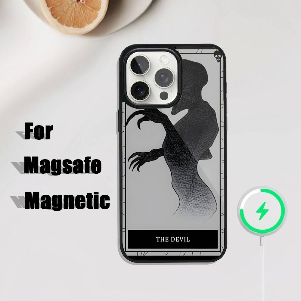 

Phasmophobia Tarot Cards Phone Case For iPhone 17,16,15,14,13,12,11,Pro,Max,Plus,Mini,SE4,E Magnetic Magsafe Wireless Charging iPhone14ProMax