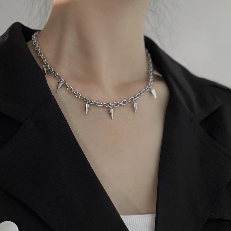 Versatile Punk Spike Choker Necklace For Men And Women Unique Fashion Statement Jewelry