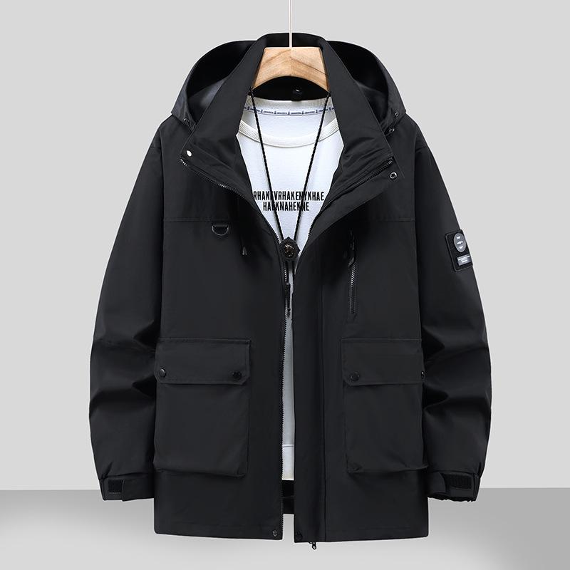 2026 Plus Size Waterproof Windproof Hooded Outdoor Workwear & Mountaineering Jacket