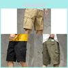Japanese Workwear Cargo Shorts Men Casual Pants With Multiple Pockets For Summer Outdoor Activities