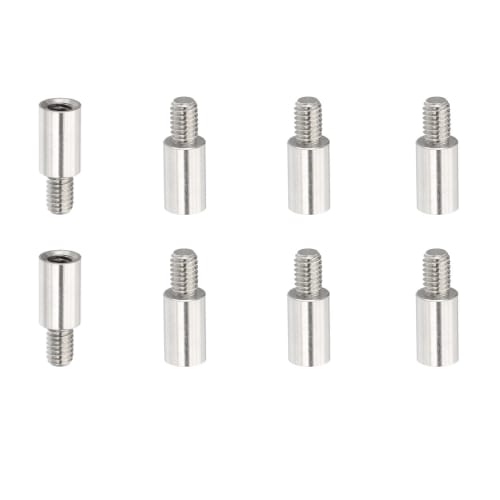 

PATIKIL 8pcs M4x10+6mm Single Head Studs, Stainless Steel Round to Female Standoff Spacer Screw Bolts for Quadcopter Drone Computer & Circuit Board As