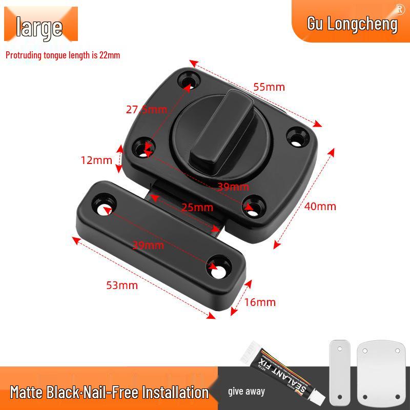 Uniwersalny Zamek Zasuwkowy do Sypialni: Wewnętrzny blokad bezpieczeństwa typu pin dla ochrony przed kradzieżą