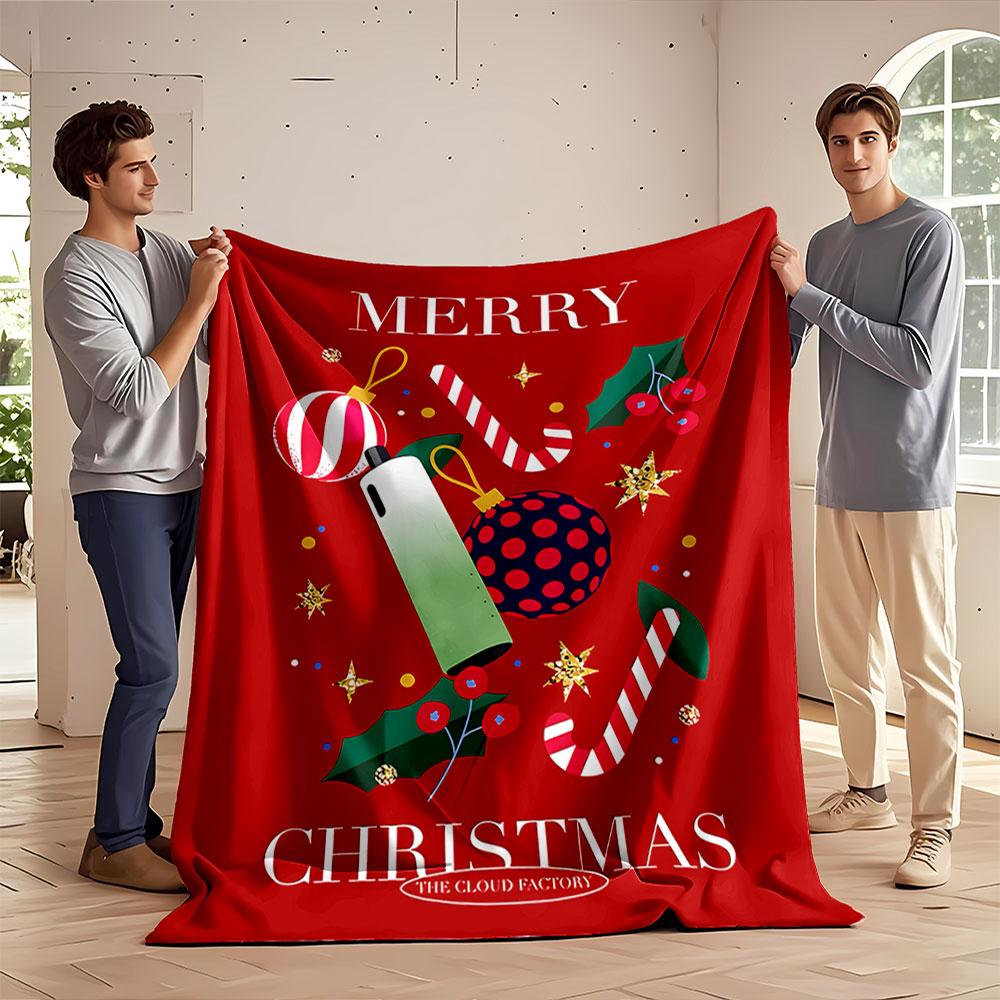 Festive Christmas Design Blanket for all seasons blanket lunch break throw gift