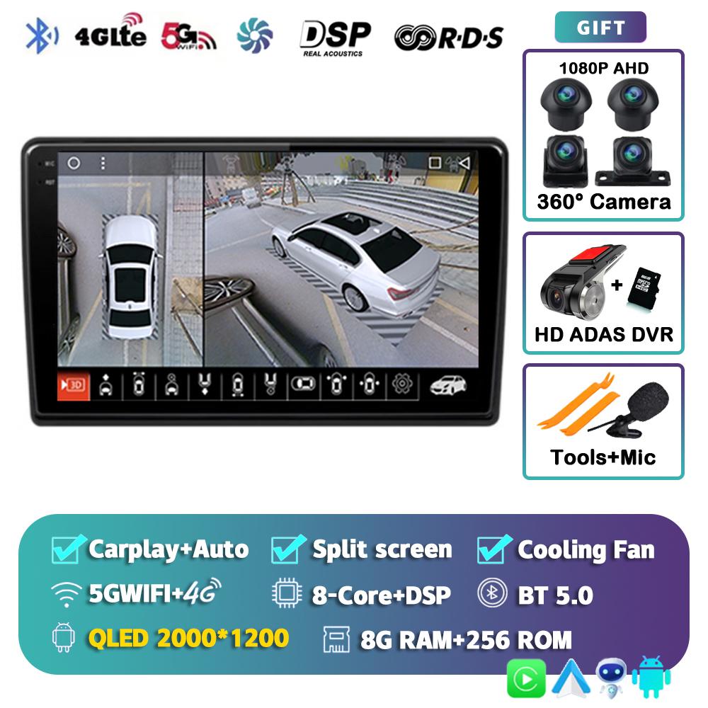 Android 14 Carplay Auto Car Radio For Hyundai H1 2007 - 2015 Multimedia Player Navigation GPS 2Din 4G+Wifi Stereo Head Unit DVD