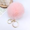 Creative Imitation Rex Rabbit Fur Ball Keychain - Plush Bag and Car Pendant Gift