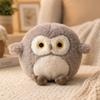 10Cm Cute Owl Doll Plush Toy Grey Brown White Bird Animal Cartoon Plushie Companion Birthday Present