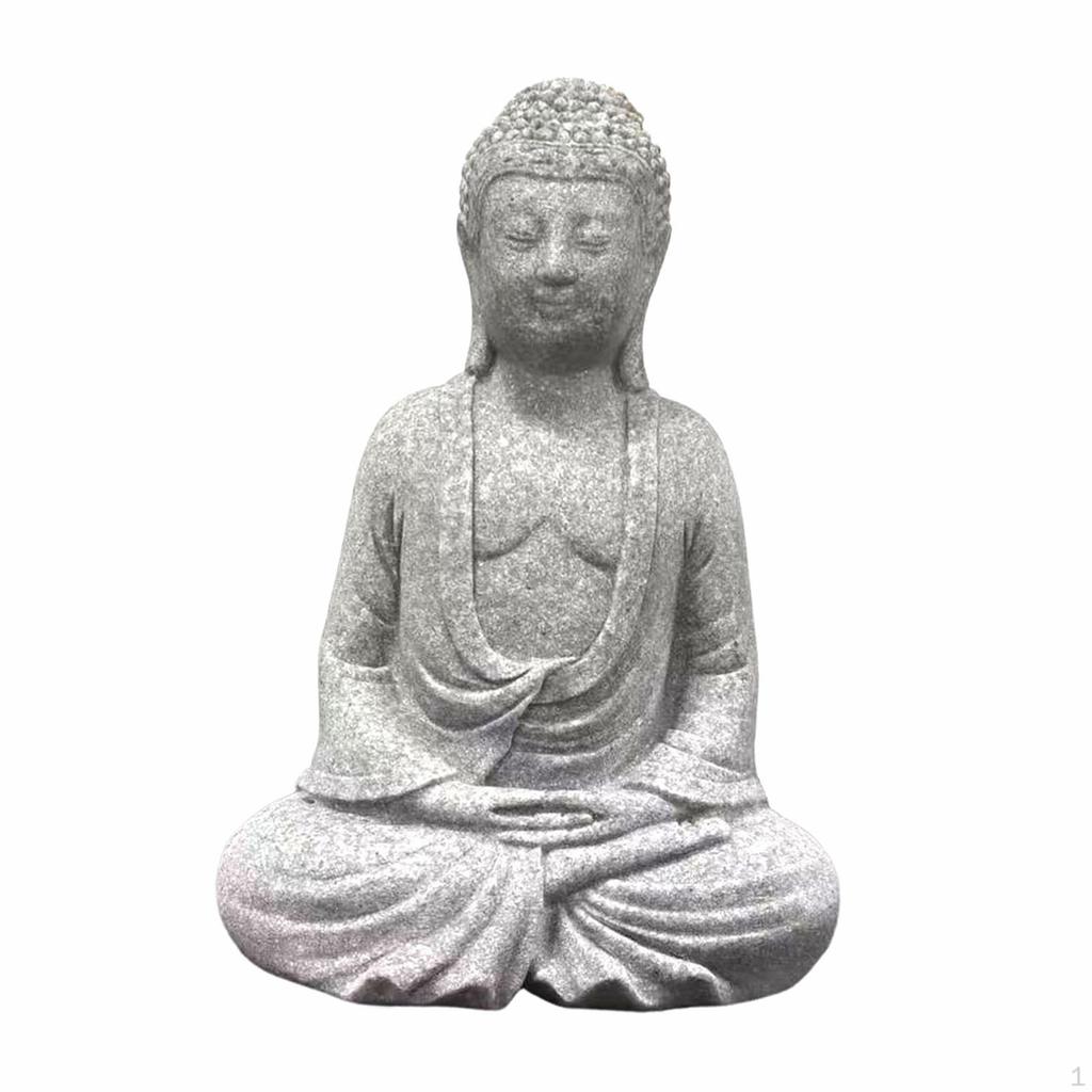 Buddha Statue Sculpture Antique Tea Pet Ornament Sitting for Desktop Hotel