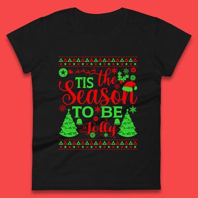 Es ist die Zeit, fröhlich zu sein Weihnachtsbaum Damen T-Shirt Herren Oberteile T-Shirts Unisex