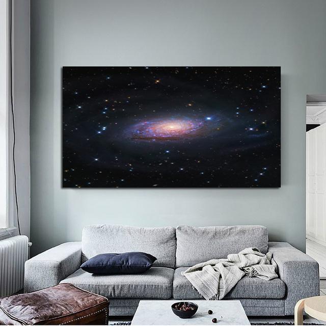 Nebula Space Planet Cloud Stars Picture Wall Art Canvas Painting Wall Landscape Posters and Prints for Living Room Bedroom Decor No Frame