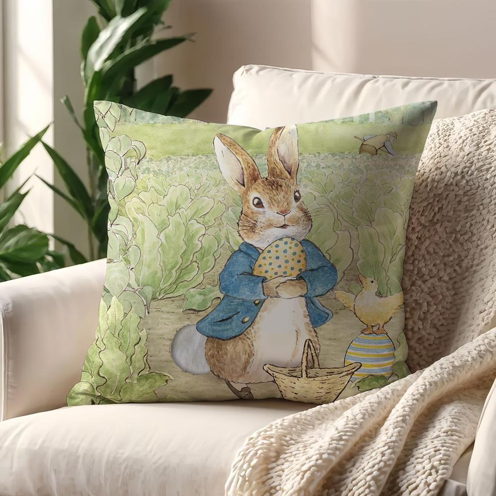 Cute Kawali Peter R-Rabbit Cushion Cover For Pillow Printing Sofa Decoration Home Car Room Coffee Shop Office Nordic Simplicity