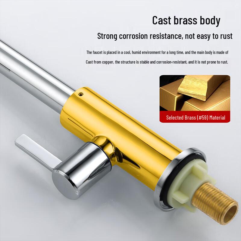 Larsd Single Cold Water High Arc Kitchen Faucet