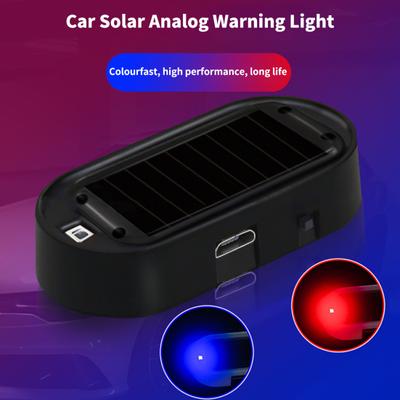 Durable Flash LED Light Solar Energy Easy Installation Simulation Anti-theft