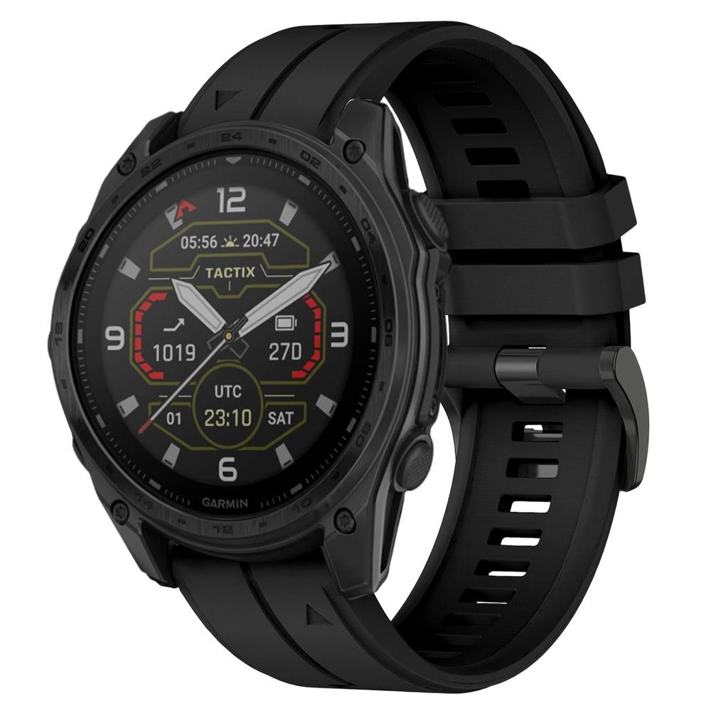 Silicone Outdoor Watch Strap for Garmin Tactix8 47/51MM/fenix8 43MM Waterproof/sweatproof Watch Strap for 20/22/26mm Quick Fit