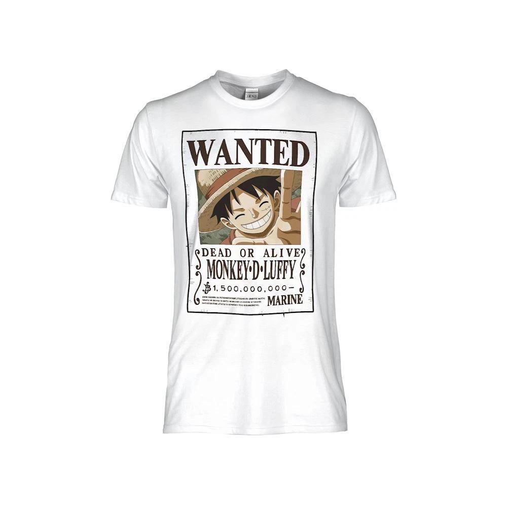 One Piece Wanted Monkey D. Luffy Kids Original Official Jersey T-Shirt- S