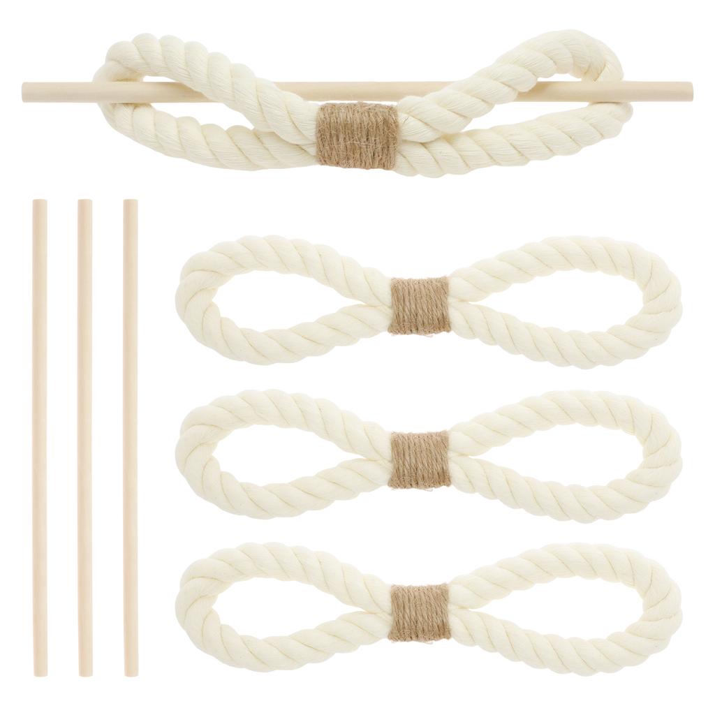 4Pcs Hemp Rope Curtain Holdback Rope Curtain Tiebacks For Decorative Curtain Holdbacks Fashion Woven Hanging Home Decor