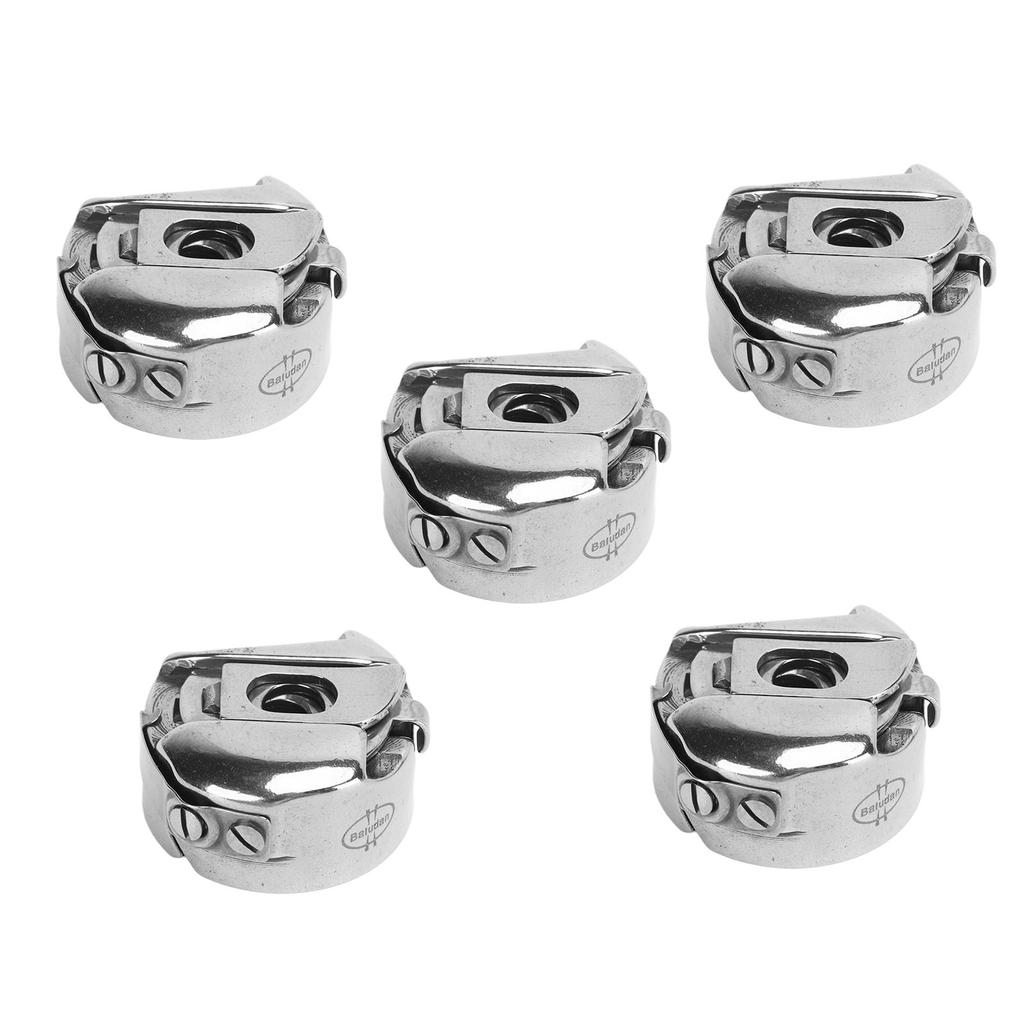 5 Pcs Bobbin Case Stainless Steel Easy Installation Exquisite Workmanship Sewing Machine Bobbin Case