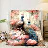 Peacock In The Rain Blanket Flannel Blanket Throw Blanket Sofa Cover Blanket Soft Premium Blanket Picnic Blanket Tv Blanket Gifts