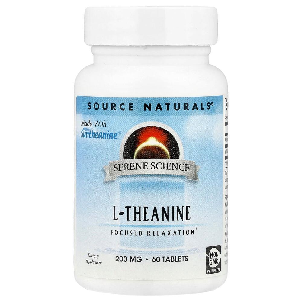 Source Naturals L-Theanine 200mg 60 Tablets