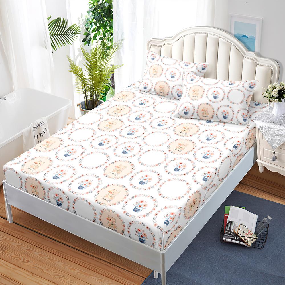 Three-Piece Mattress, Bed Cover, Small Fresh Mattress, Protective Cover, Bed Cover.