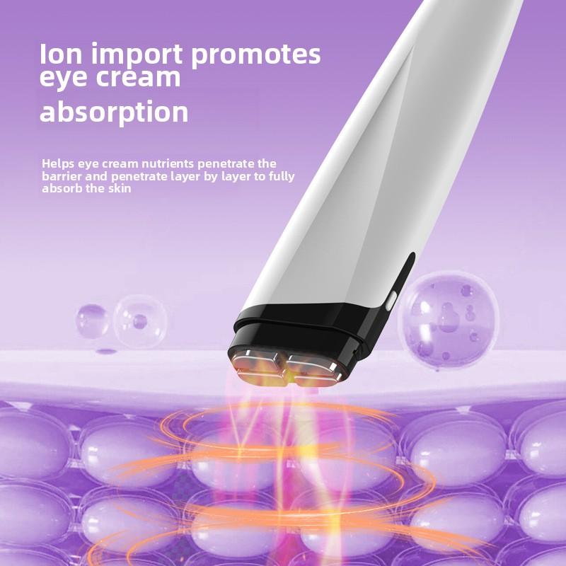 Schönes Augeninstrument Augenvibrationsmassagegerät Verdunkelungsringe mildern Instrument Tragbarer Haushalt Elektrischer Augenkreme-Einführer