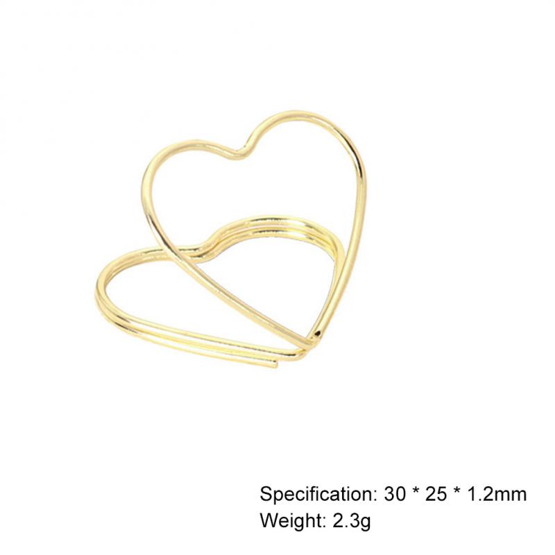 2SETS Message Card Stand For Party Wedding Banquet Double Layer Universal Party Supplies Heart Message Holder Photo Clip