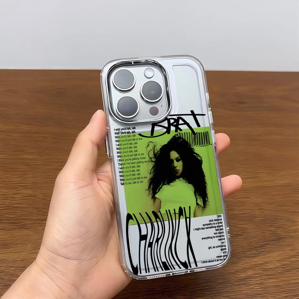 C-Charlis XCX B-BRAT Brat 360 365 Phone Case For iPhone 17 16e 16 15 14 13 12 11mini Pro Max X XR XSMAX 8 7 Air Plus Soft Cover