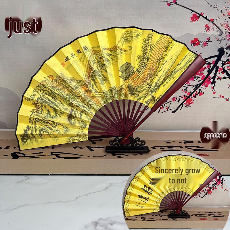 8-Inch & 10-Inch Double-Sided Chinese Ink Painting Folding Fan for Men and Women