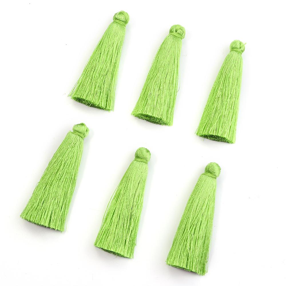 6pcs/lot 6 cm Polyester Tassel Colorful Tassel Cord Brush For Home Decor DIY Handmade Clothing Sewing Jewelry Making Accessories