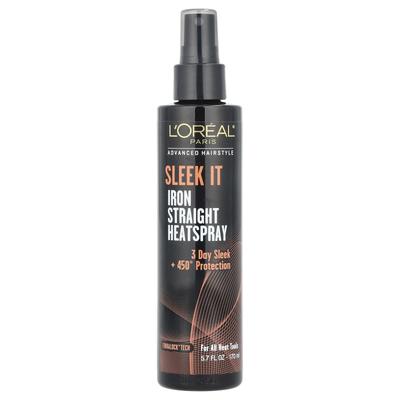 L'Oréal, Advanced Hair Style, Sleek It Straight Spray Termoprotector, 170 ml (5.7 onzas líquidas)