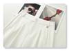 Gray Wide-Leg Wool Pants for Women - High-Waisted, Drapey, Straight-Leg Trousers, 2024 Spring/Autumn Collection
