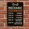 Retro Road Sign Metal Tin Poster 20x30 cm Funny Wall Art for Kids Playroom Decor