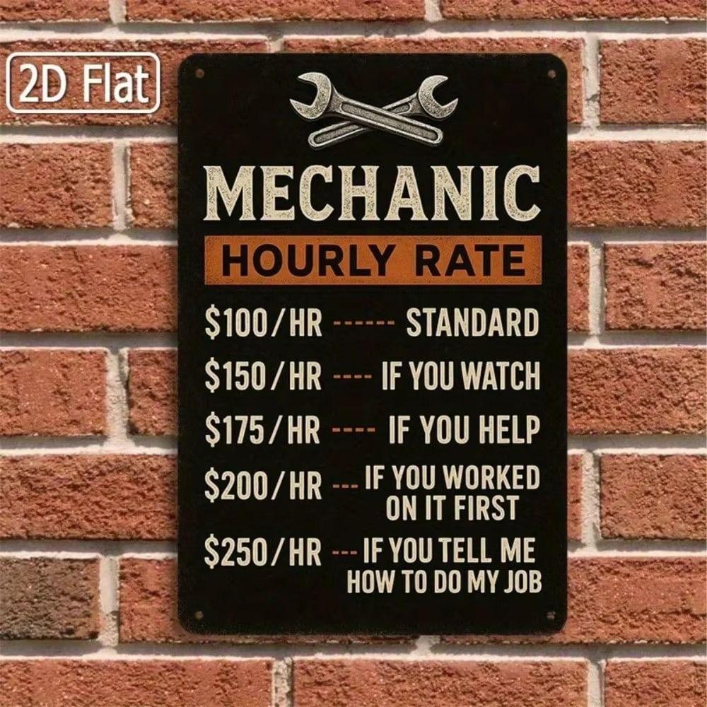 Retro Road Sign Metal Tin Poster 20x30 cm Funny Wall Art for Kids Playroom Decor