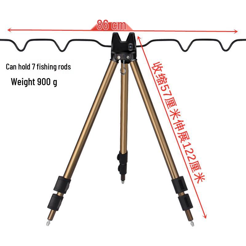 Oeny Telescopic Aluminum Fishing Rod Tripod Stand