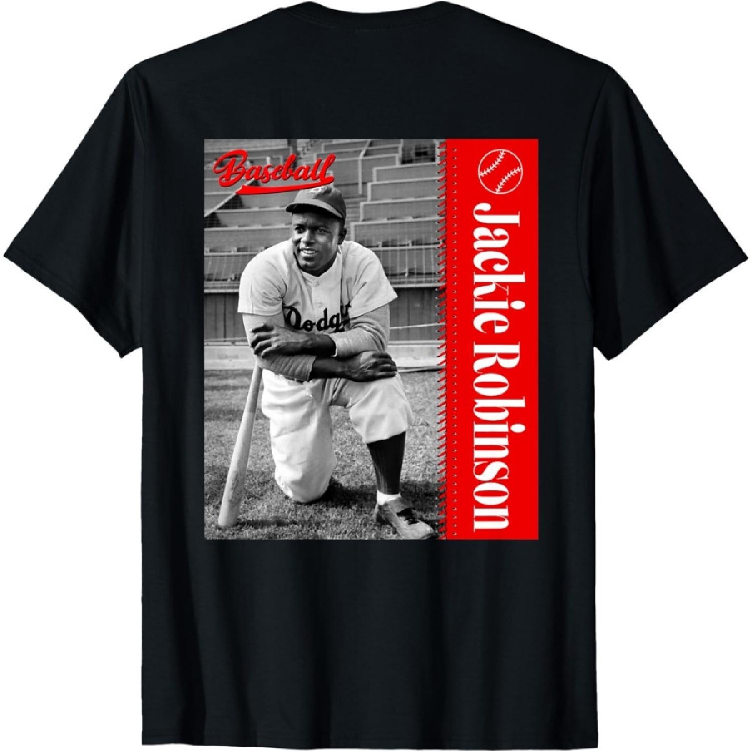 Jackie Robinson_Baseball_077_Back Printed T-Shirt S