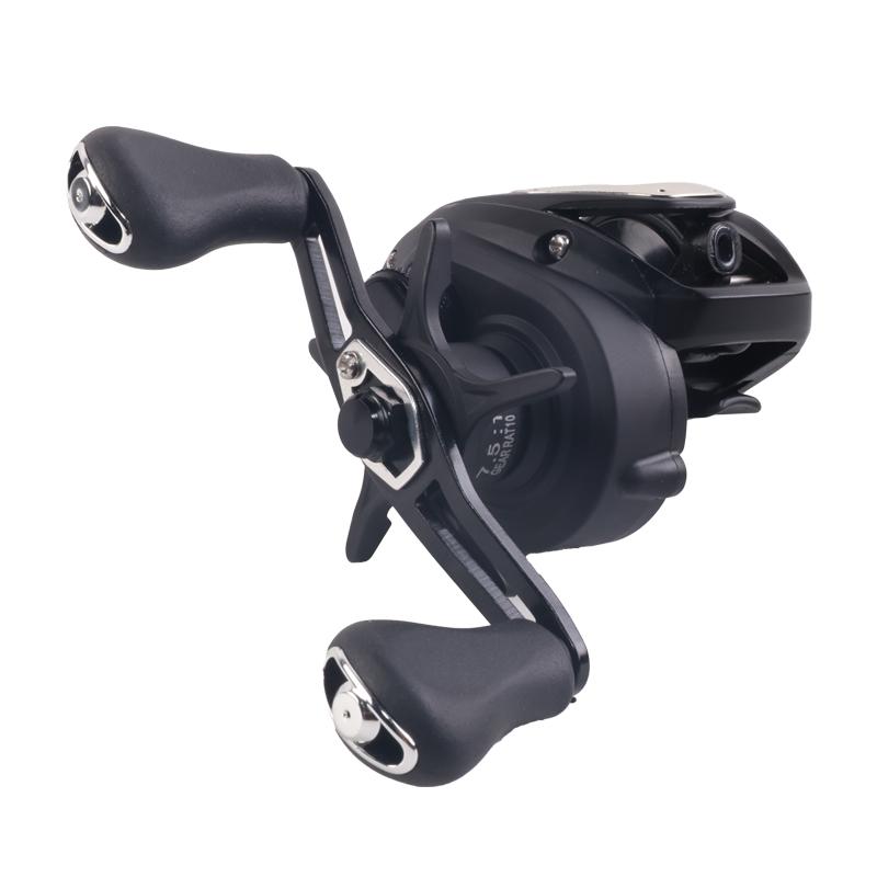 NARON CC80 Aluminum Alloy Baitcasting Saltwater Fishing Reel with 7kg Max Drag 4+1BB Bearings for Stream & Ocean Use чёрный