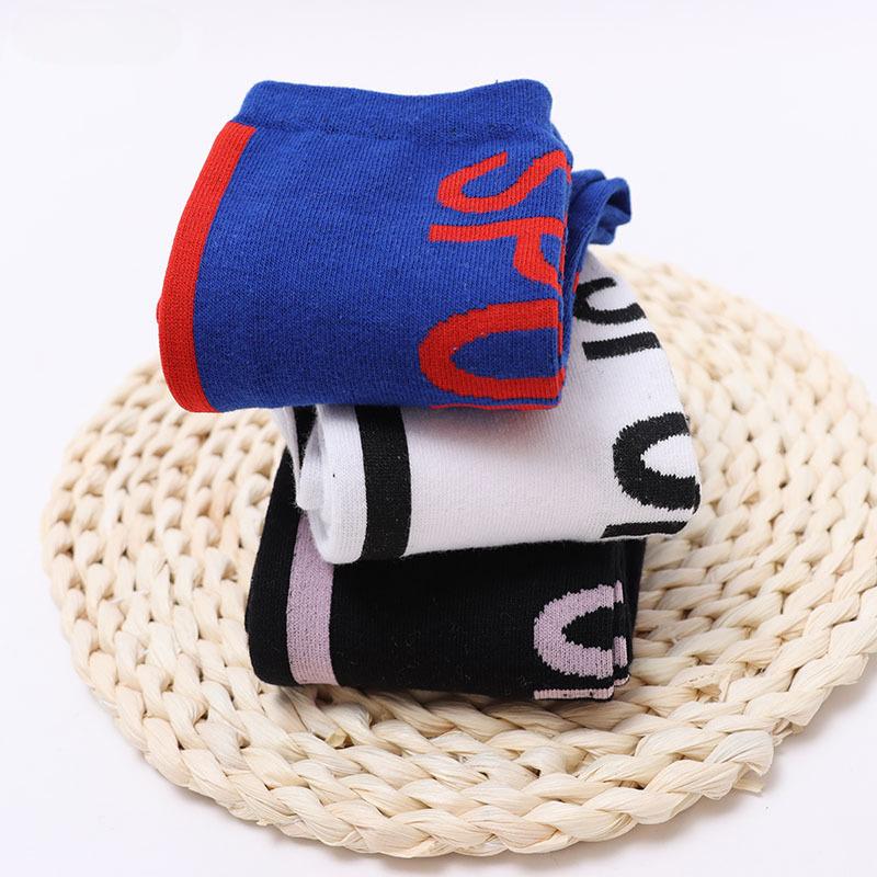 

Men s Spring and Autumn Vertical Stripe Sports All Build Student Tube Socks 1 pair чорний