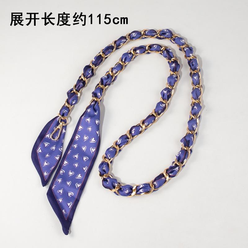 Bag Chain Strap Silk Scarf Metal Long Decorative Accessory Modification Order Buy Replace Evelyn Shoulder