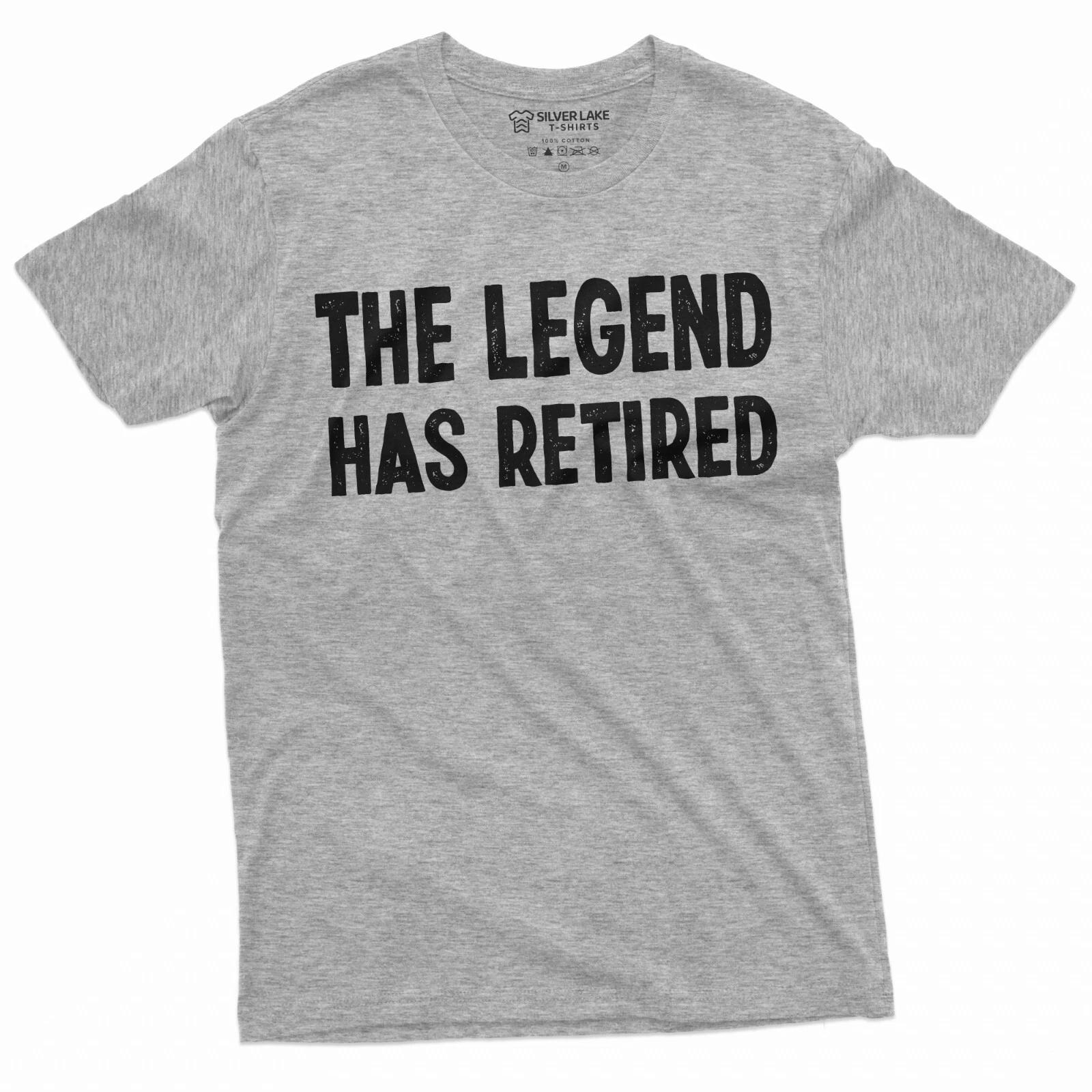 Men s retirement T-shirt Legend has retired Work occupation Job Tee shirt XL