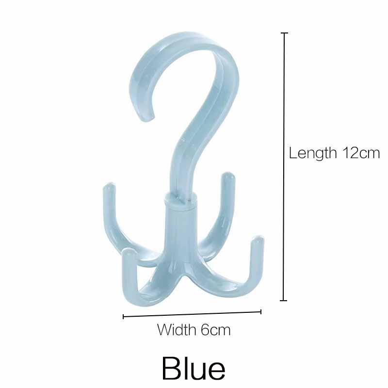 JJYY 1Pcs Home Multifunctional Rotating Shoe Rack Balcony Drying Rack Tie Belt Bag Hook Outdoor Shoe Hat Drying Rack Hook