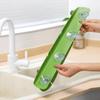 Kitchen Sink Water  Guards Soft Banana Leaf Shape Water Sink Flap Block With Suckers Oil-Proof  Proof Sink Access