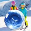 Heavy Duty Snow Tube Inflatable Winter Sled with Handles for Adults, Thrilling Rides, Snow Parks, Backyards & Holiday Adventures