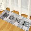Wood Pattern Anti-Slip Kitchen Mat Absorbent Floor Rug for Bedroom Living Room Hallway Balcony Entrance Doormat