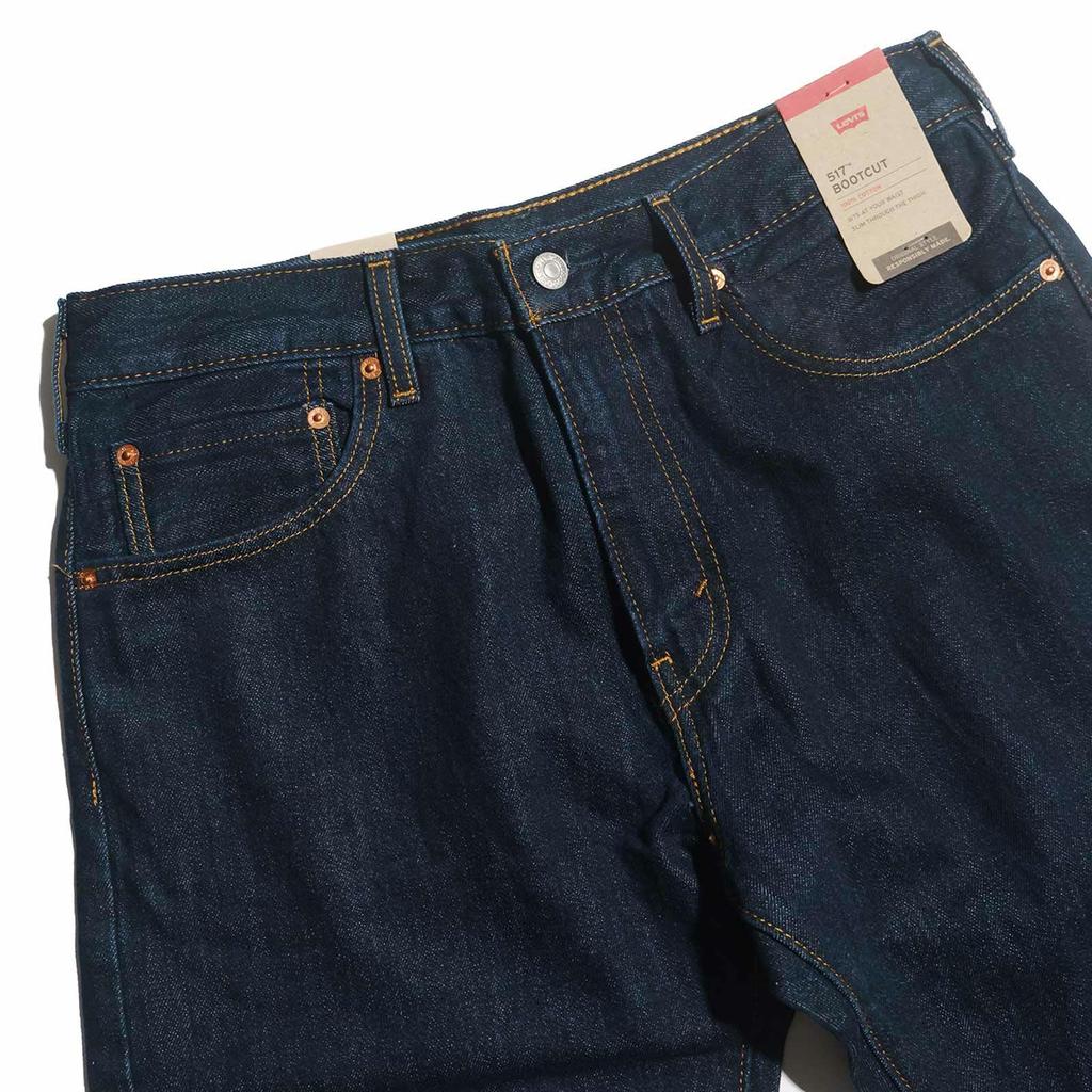 Levi's 517-0216 Original Boot Cut Jeans Denim Pants 517 Saddleman Sanforized One Wash USA Line W29-W42 100% Cotton Rinse W36L30
