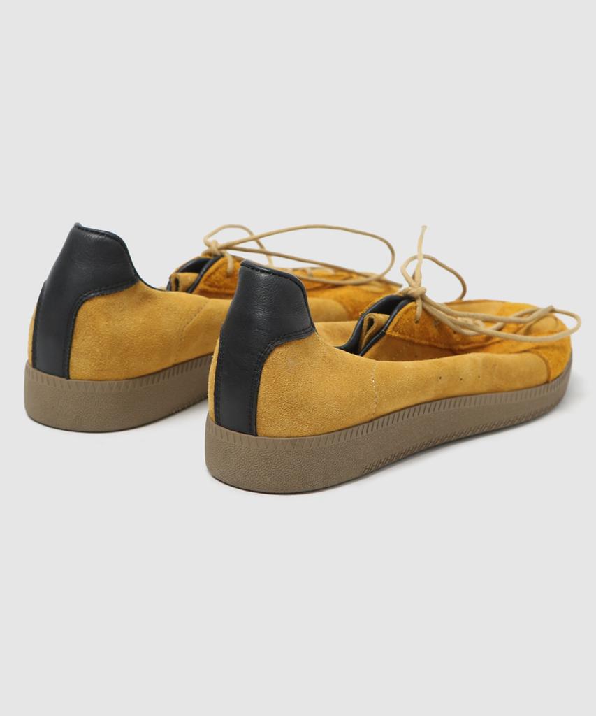 Wetheroad Wtrd3123 Other Suede Washed German Army Sneakers Mustard